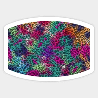 Rainbow Leopard Print Sticker